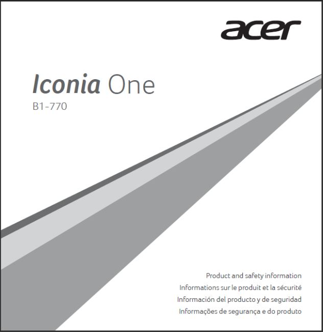 acer iconia one 10 manual